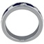 Diamond and Sapphire Channel Set Band, smallside view