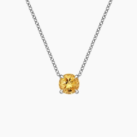 Citrine Solitaire Pendant