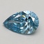 1.23 Ct. Fancy Vivid Blue Pear Lab Grown Diamond