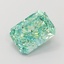 1.72 Ct. Fancy Vivid  Green Radiant Lab Grown Diamond