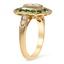 The Hilary Ring, smalltop view on a hand
