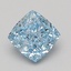 1.57 Ct. Fancy Vivid Blue Cushion Lab Grown Diamond