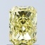 1.04 Ct. Fancy Vivid Yellow Radiant Lab Grown Diamond