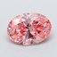 3.01 Ct. Fancy Vivid Pink Oval Lab Grown Diamond