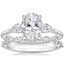 18K White Gold Opera Diamond Ring with Joelle Diamond Ring