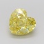 1.47 Ct. Fancy Intense Yellow Heart Lab Grown Diamond