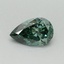 0.41 Ct. Fancy Vivid Pacific Green Pear Lab Grown Diamond