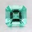 6.8x6.7mm Asscher Colombian Emerald
