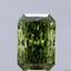 6.20 Ct. Fancy Vivid  Green Radiant Lab Grown Diamond
