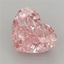 3.55 Ct. Fancy Vivid Pink Heart Lab Grown Diamond