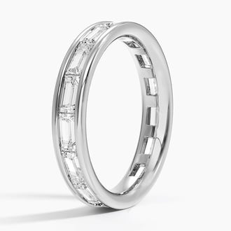 Kelly Baguette Eternity Lab Diamond Ring in Platinum