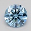 0.71 Ct. Fancy Blue Round Lab Grown Diamond