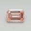 1.08 Ct. Fancy Vivid Pink Emerald Lab Grown Diamond