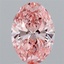 2.06 Ct. Fancy Vivid Pink Oval Lab Grown Diamond