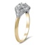 The Wavery Ring, smalltop view on a hand