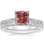 18K White Gold Elsie Ring with Whisper Eternity Diamond Ring (1/4 ct. tw.)