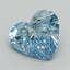 3.04 Ct. Fancy Vivid Blue Heart Lab Grown Diamond