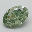 1.33 Ct. Fancy Vivid Green Oval Lab Grown Diamond