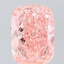 7.00 Ct. Fancy Vivid  Pink Cushion Lab Grown Diamond