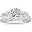 Platinum Amaranta Diamond Ring (1/2 ct. tw.) with Winding Willow Diamond Ring