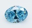 3.00 Ct. Fancy Vivid  Blue Oval Lab Grown Diamond