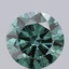7.83 Ct. Fancy Vivid Green Round Lab Grown Diamond