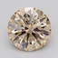 3.05 Ct. Light  Brown Round Lab Grown Diamond