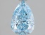 1.52 Ct. Fancy Vivid Blue Pear Lab Grown Diamond