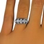 The Silhouette Ring, smalltop view on a hand
