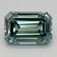 3.52 Ct. Fancy Vivid Bluish Green Emerald Lab Grown Diamond