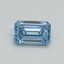 0.50 Ct. Fancy Intense Blue Emerald Lab Grown Diamond