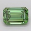 3.81 Ct. Fancy Vivid Green Emerald Lab Grown Diamond