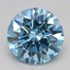 1.58 Ct. Fancy Vivid Blue Round Lab Grown Diamond