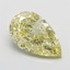 2.50 Ct. Fancy  Yellow Pear Lab Grown Diamond