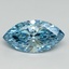 9.13 Ct. Fancy Vivid Blue Marquise Lab Grown Diamond
