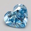 2.51 Ct. Fancy Intense Blue Heart Lab Grown Diamond