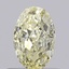 0.60 Ct. Light Yellow Oval Lab Grown Diamond