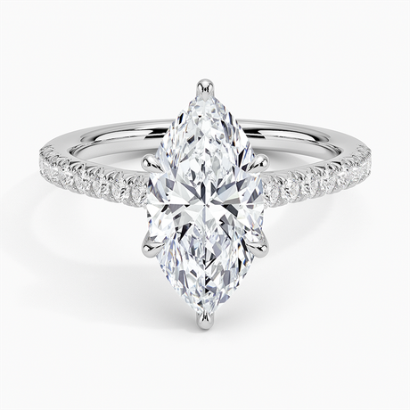 Cathedral Pavé Diamond Ring