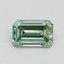 0.79 Ct. Fancy Intense Pacific Green Emerald Lab Grown Diamond