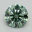 2.11 Ct. Fancy Vivid Green Round Lab Grown Diamond