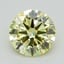 1.08 Ct. Fancy Intense Yellow Round Lab Grown Diamond