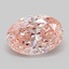 0.95 Ct. Fancy Intense Pink Oval Lab Grown Diamond