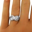 The Masa Ring, smalltop view on a hand