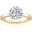 18K Yellow Gold Maeve Diamond Ring, smalltop view