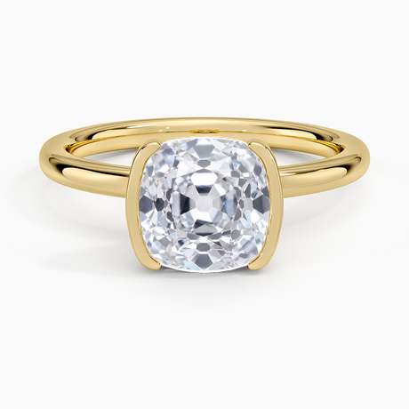 Annika Semi-Bezel Solitaire Ring