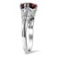 The Aguirre Ring, smalltop view on a hand