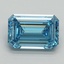 2.17 Ct. Fancy Vivid Blue Emerald Lab Grown Diamond