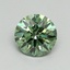 0.94 Ct. Fancy Vivid Green Round Lab Grown Diamond