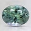 9x7mm Unheated Parti-Color Oval Tanzanite