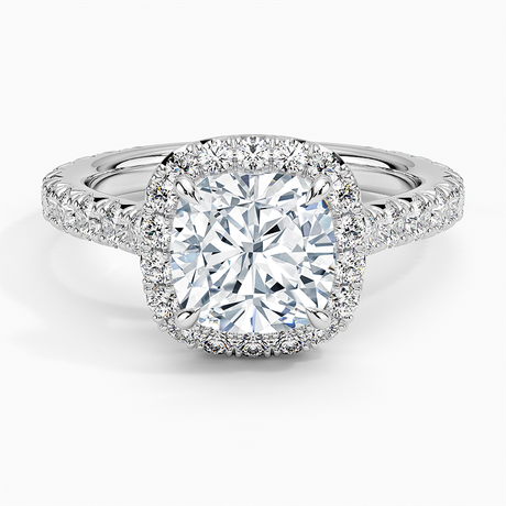 Estelle Halo Diamond Ring - Brilliant Earth